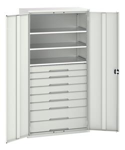 Bott Verso Basic Tool Cupboards Cupboard with shelves Verso 1050x550x2000H Cupboard 8 Drawer 3 Shelf